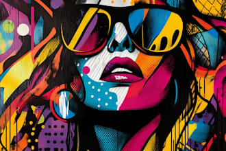 do illustration digital art, graffiti, abstract