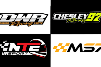 design car racing, car wash and automotive logo