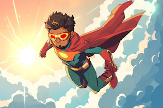 do your very own superhero or villain in marvel style