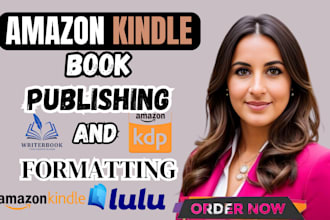 format, publish, promote your book for amazon kindle, amazon KDP book publishing