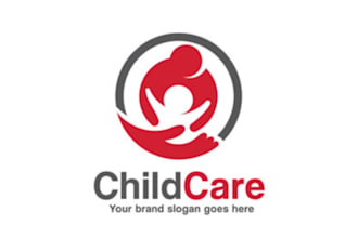 design for you children, kids, day care custom logo