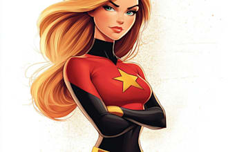 design your unique superhero cartoon character