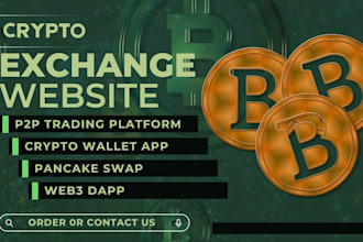 crypto exchange website, pancake swap, uniswap web3 dapp, p2p trading platforms