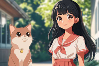 draw a beautiful anime style nsfw character or furry art