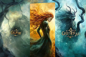 design fantasy, romance and sci fi book covers