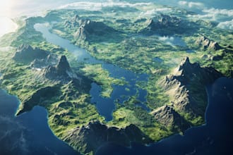 do fantasy, retro and vintage maps for board