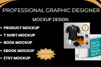 do realistic product t shirt book cover ebook esty box website mockup design