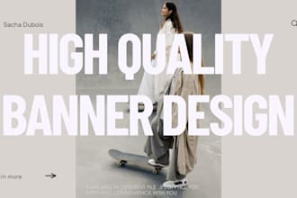 design website banner, web slider, and shopify banner