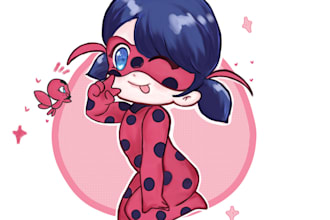 draw a cute chibi art for you