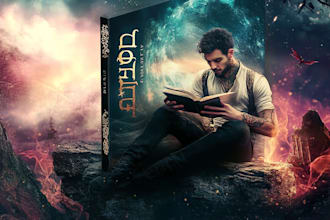 design professional book or book cover art