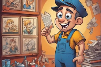 design  a beer cartoon mascot portrait logo