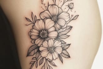 design a floral tattoo for you