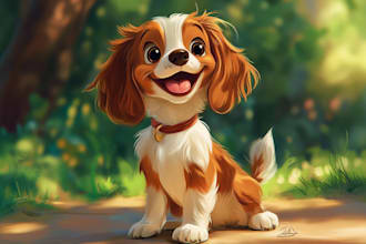 draw a cute disney style pet portrait