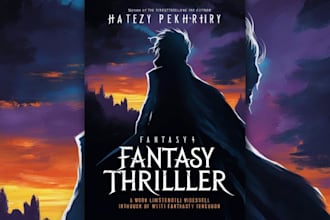 do fantasy book cover design, thriller book cover