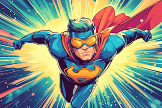 do your very own superhero or villain in marvel style