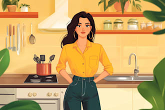 design character vector illustrations for comercial use