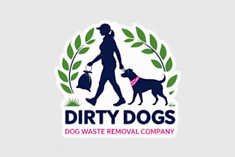 design professional dirty dog logo for your business