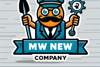 do awesome road symbols and pictograms mascot logo design with company