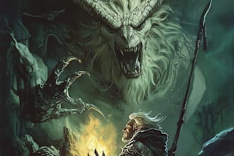 make fantasy horror characters or fantasy horror book cover