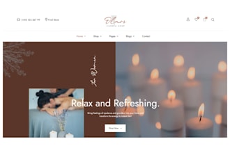 design profitable candle shopify store candle website scented candle store