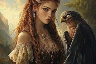 create fantasy character artwork