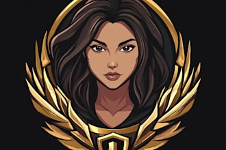 create a awesome rpg fantasy or sci fi logo for you