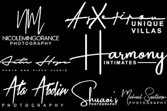 do elegant luxury font and signature logo