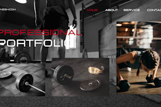 design gym website with booking system