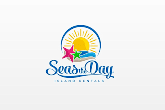 design custom camp, adventure, mountain and beach logo