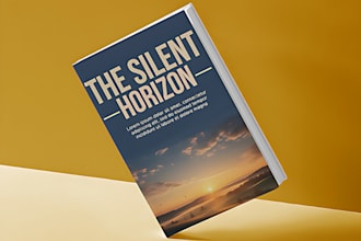 create modern, minimalist book cover design or kindle cover