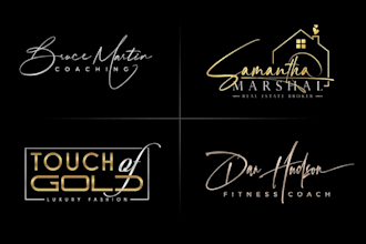 design signature photography, handwriting, wedding, videography, watermark logo