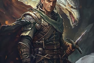 design a dnd character art and dnd character art