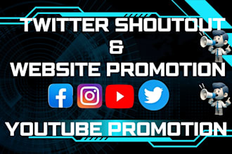 promote website twitter shoutout and promotion to 1m USA,UK ig,fb,yt,crypto user
