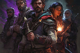 make a amazing dnd party d and d character for you