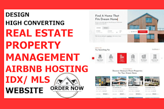 build high converting real estate property listings airbnb website with idx mls