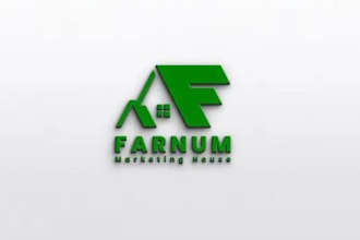 design a unique and professional marketing house logo or icon for your brand