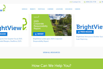 design landscaping lawn care website gardening landing page landscaping website