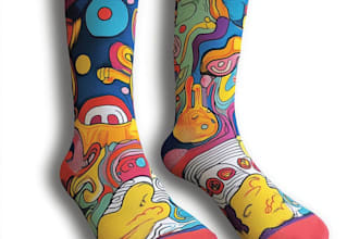make a custom and unique socks design