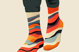 do  a unique socks design