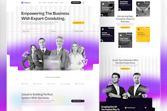 create wordpress responsive website for consulting company
