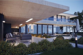 do quality 3d ship container,render 3d lobby house,walkthrough interior in revit