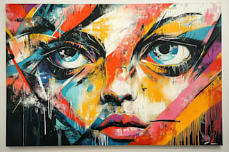 draw unique illustration graffiti, abstract design