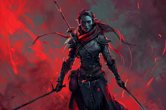 make a d and d character art illustration for you
