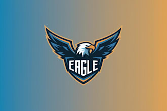 do wonderful eagle mascot logo design with express delivery