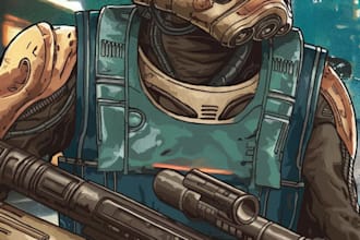 draw your sci fi and star wars character