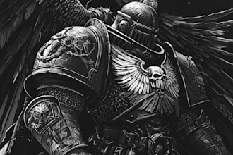 create your warhammer 40k character illustration