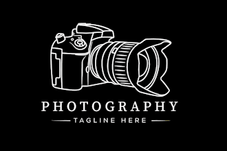 design creative photography, camera logo