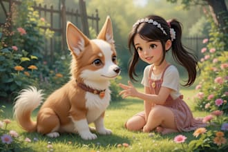 draw disney pet portrait