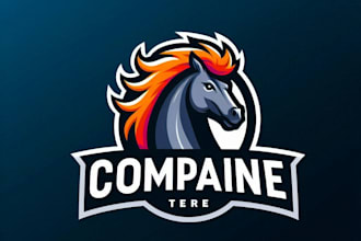 do make horse mascot logo design with express delivery