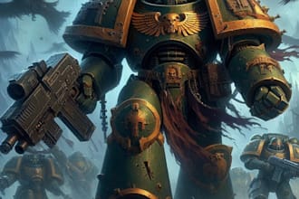draw your warhammer 40k character illustration